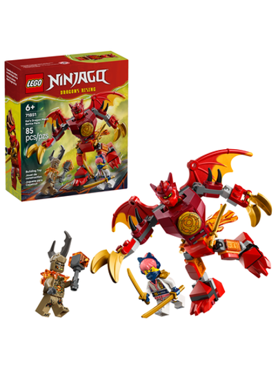 Конструктор Лего Ниндзяго Боевой робот Кая 71851 | LEGO Ninjago Kai's Dragon Mech Battle Pack  85 деталей 6+