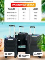 Ручная кладь Bon-Voyage PP Three, Черный, S