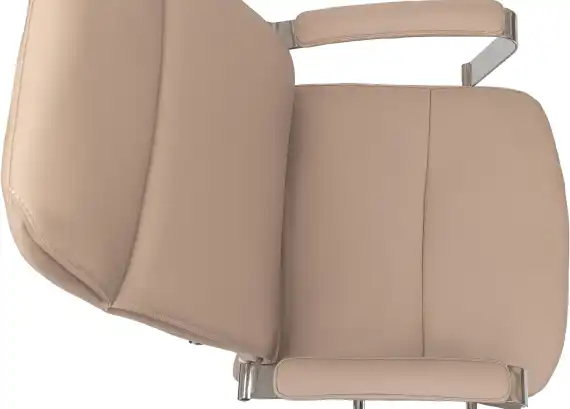 Кресло руководителя Бюрократ T-999SL бежевый Nappa 131 искусственная кожа крестов. металл хром