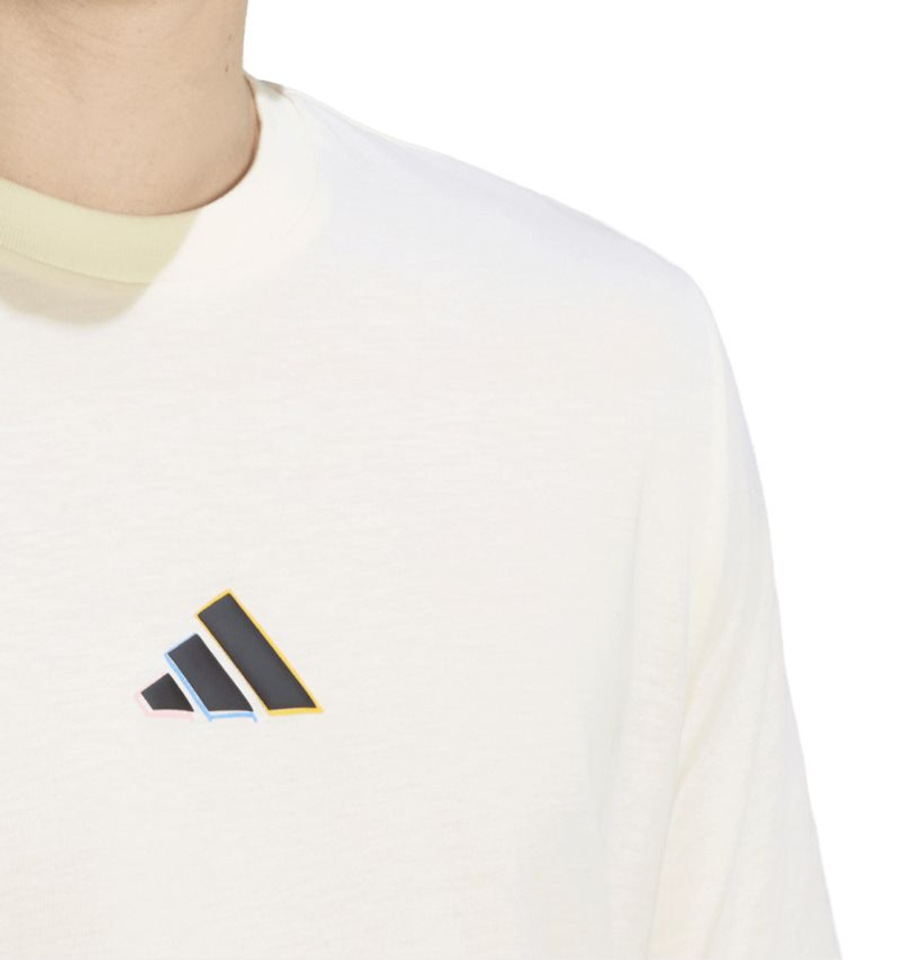 Мужская теннисная футболка Adidas US Graphic - cream white