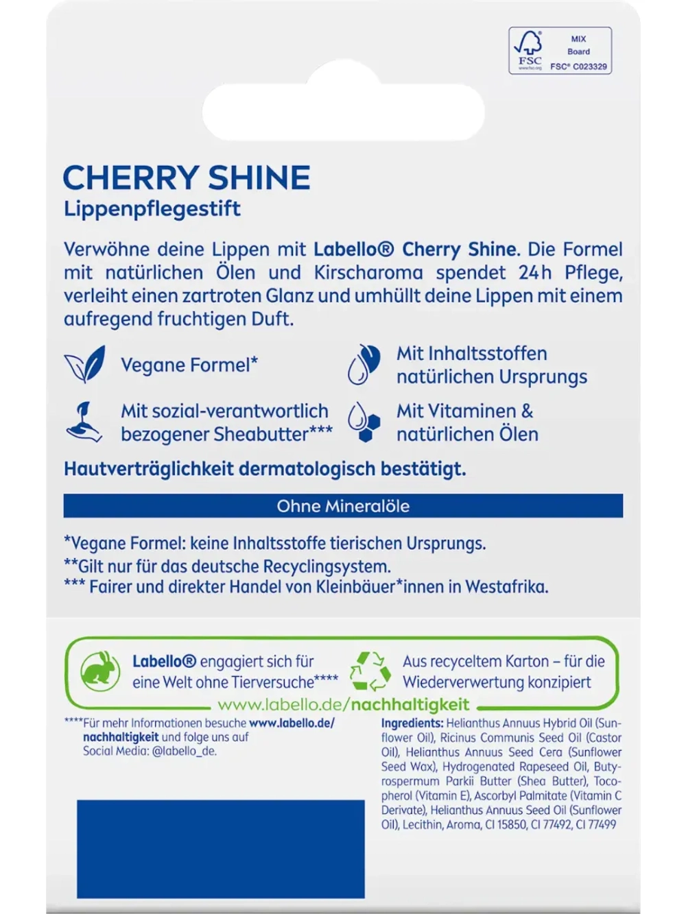 Бальзам "Cherry Shine", 4,8 г.