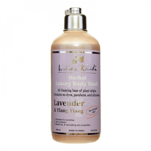 Гель для душа "Лаванда и Иланг-иланг" (shower gel) Indian Khadi | Индиан Кади 300мл