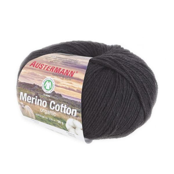 Пряжа Austermann (Аустерманн) Merino Cotton organic / уп.10 мот. по 50 г, 230 м, 12012