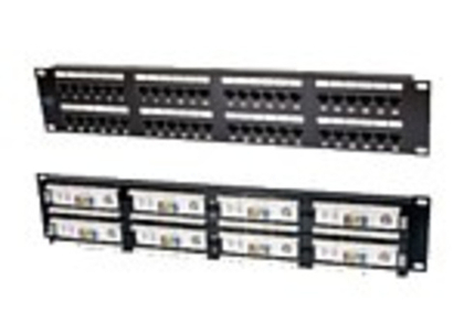 Патч-панель 19, 48xRJ45, UTP, Кат. 6 Eurolan 27B-U6-48BL