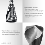 STAYER Pro-Max 3 шт, 4-38мм, винтовая спираль, набор сверл ступенчатых (29661-4-38-H3)