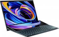 Ноутбук Asus ZenBook Duo 14 Q4 UX482EA-HY219T Celestial Blue Core i7-1165G7/16G/512G SSD/14" FHD IPS + ScreenPad Plus 12,65" Touch/WiFi/BT/Win10 + стилус (90NB0S41-M03900)