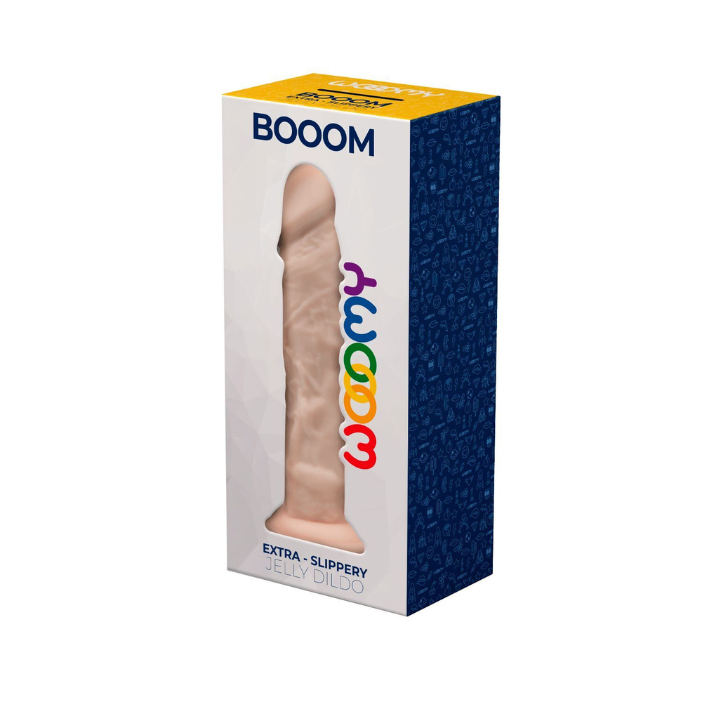 Телесный фаллоимитатор Booom - 19,3 см. (Цвет: телесный)