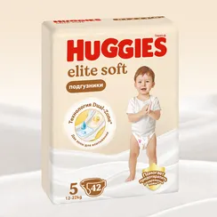 Подгузники Huggies Elite Soft 5 (12-22 кг) 42 шт.