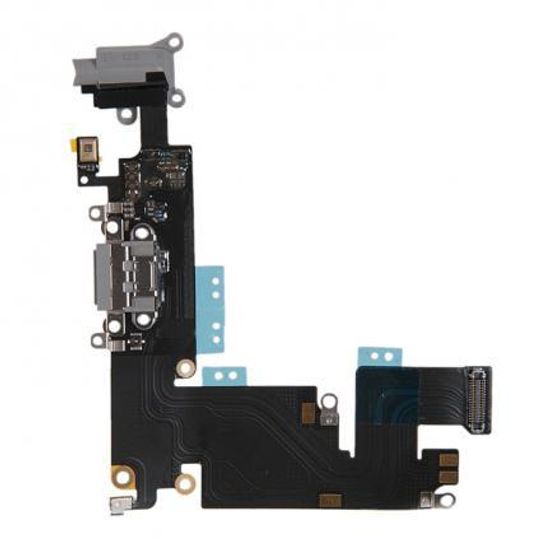 Шлейф с разъемом зарядки , микрофоном и антенной для Apple iPhone 6 Plus - Серый