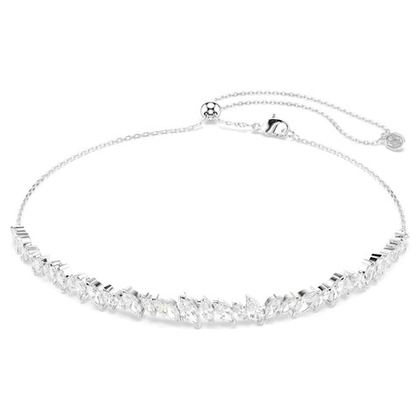 MESMERA:CHOKER NECKLACE WHI/RHS