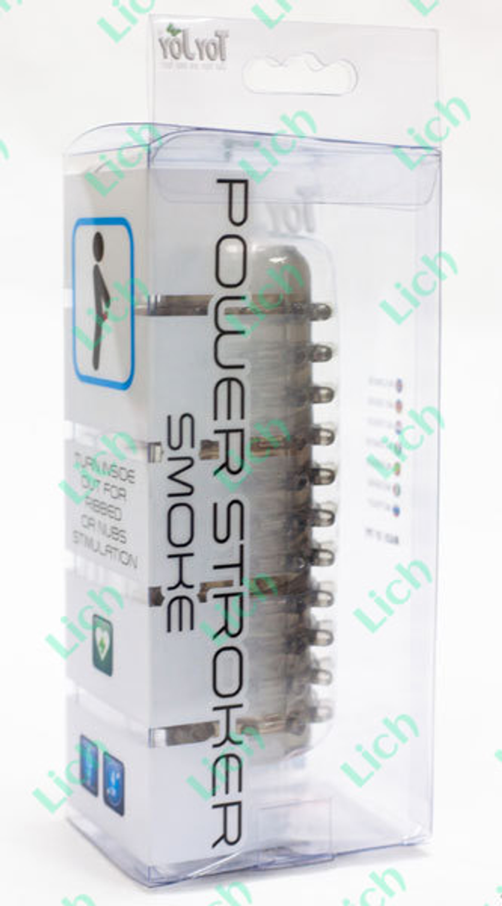 Силиконовый мастурбатор для мужчин Power Stroker Smoke