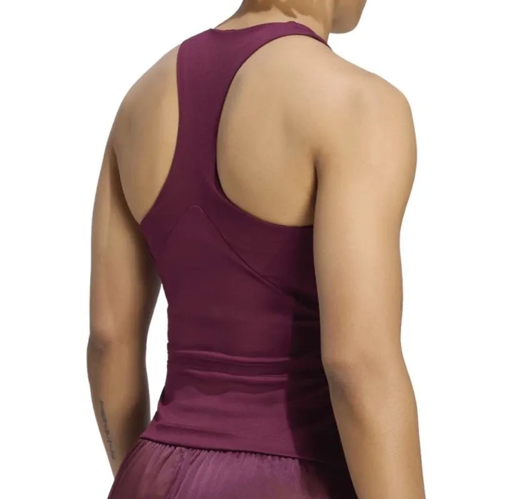 Женский топ теннисный Adidas Y-Tank Midi - maroon