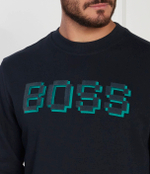 Худи Weglitchlogo BOSS ORANGE - темно-синий(50499486)