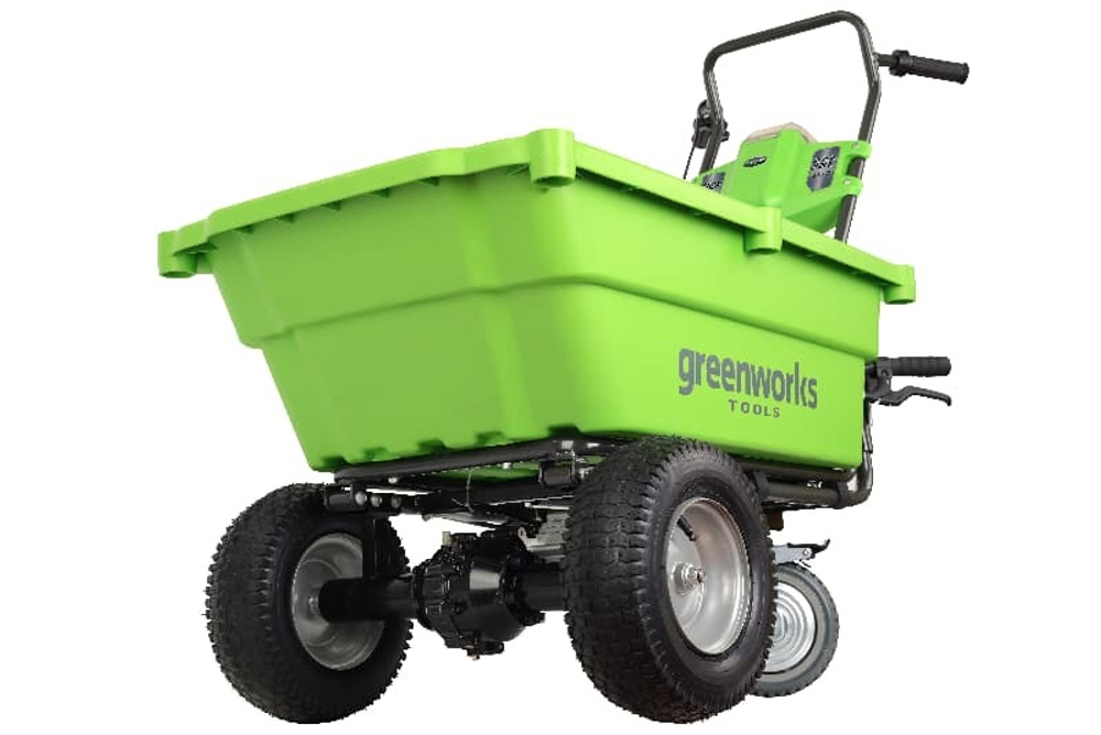 Садовая тележка самоходная Greenworks Арт. 7400007, 40V, 106 л