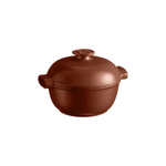 Кастрюля 2,0 л. керам. d=22,5 см. h=18 см. с крышкой (индукция) коричневая Emile Henry /1/
