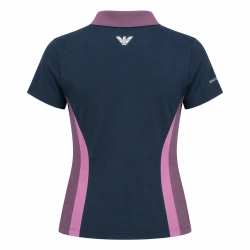 Женское теннисное поло EA7 Woman Jersey - deep dive/violet/iris orchid