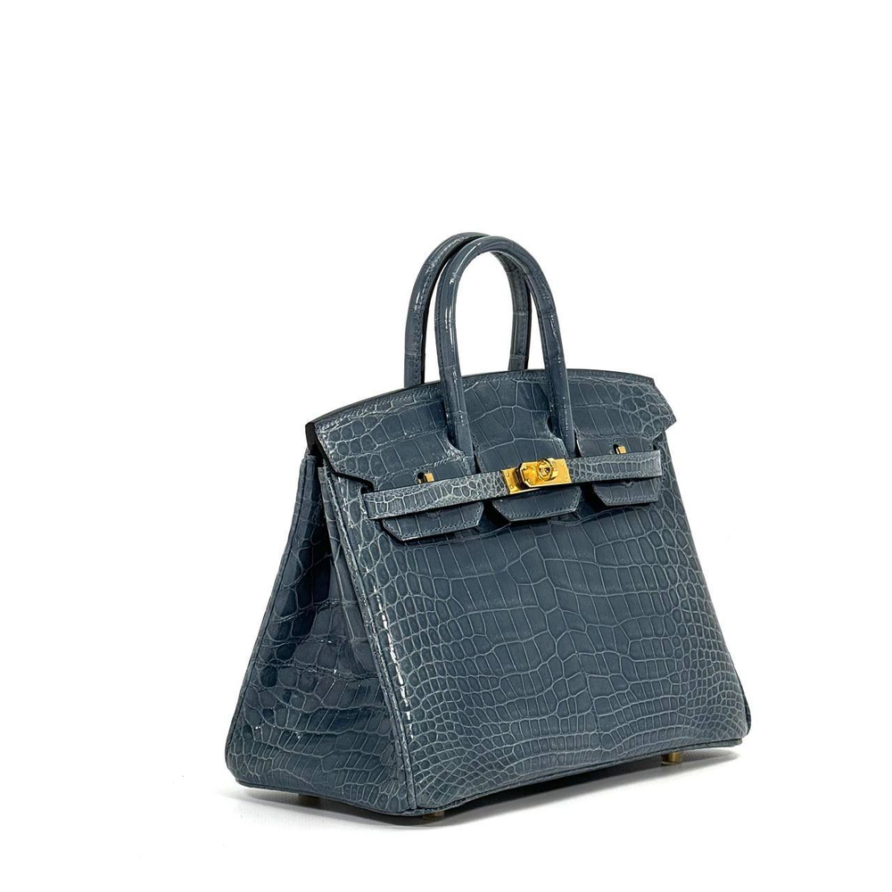 Сумка Hermes из кожи крокодила 25 см