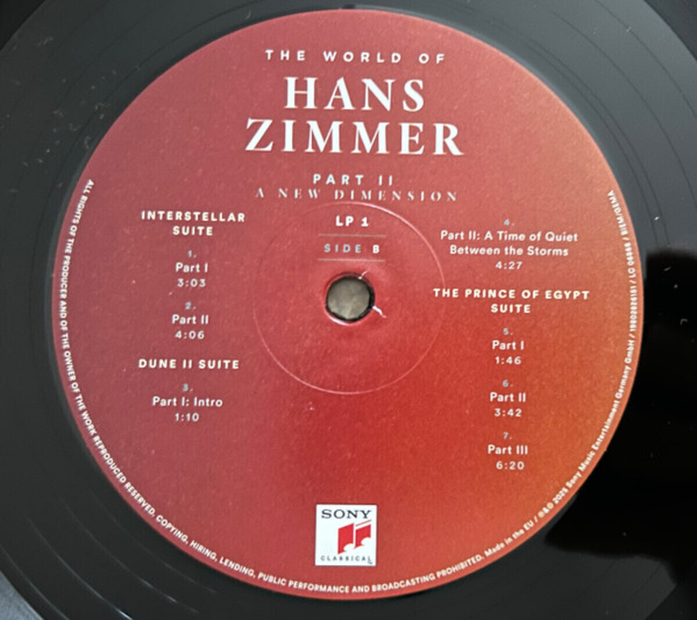 Hans Zimmer / The World Of Hans Zimmer (Part II)(A New Dimension)(3LP)