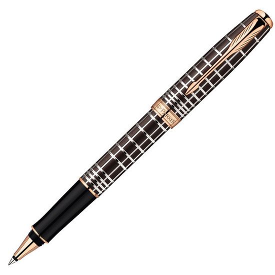 Ручка-роллер Parker Sonnet T531 PREMIUM Masculine, цвет: Brown PGT, стержень: Fblack, 1859483