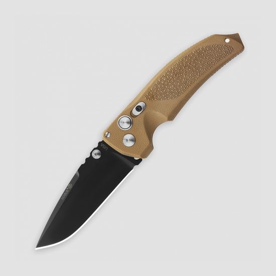Складной нож HOGUE «EX-03 Black Drop Point Blade» HG/34373BK c клинком из стали 154CM, рукоять PPS (Инженерный пластик)