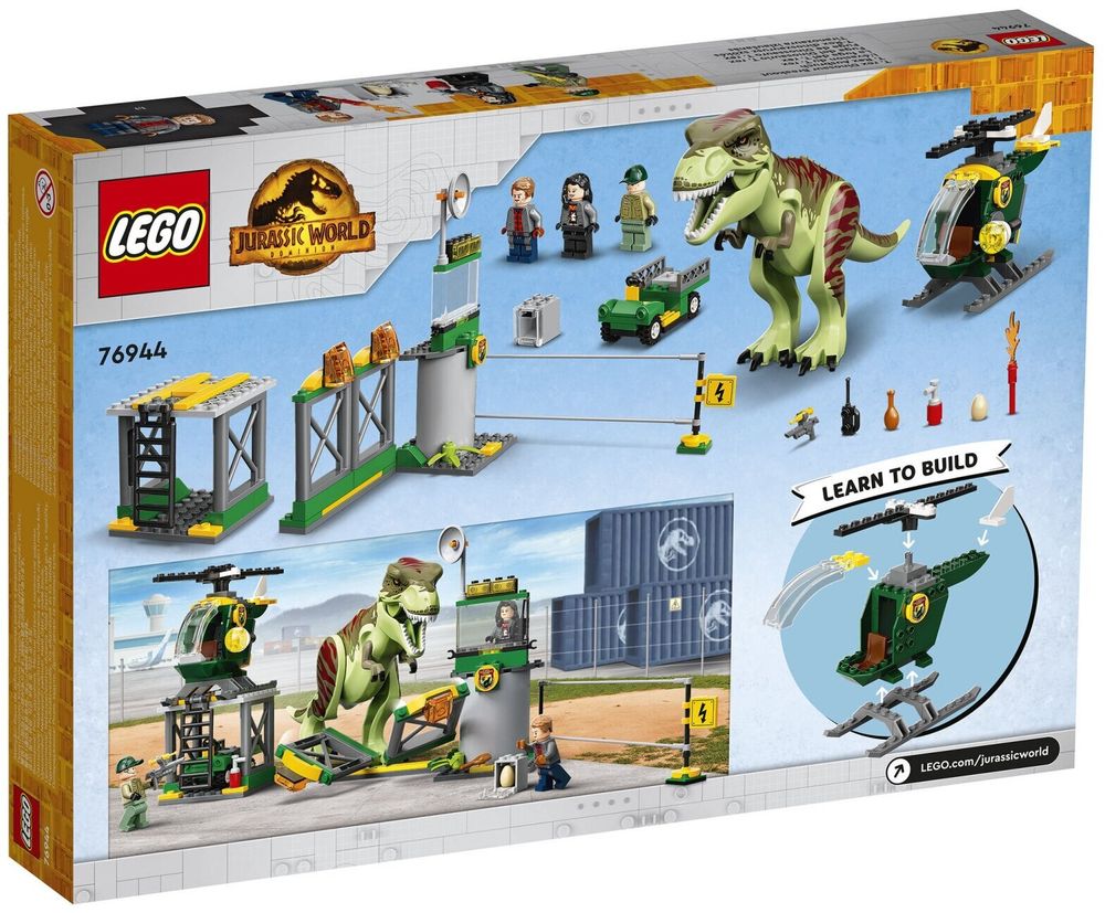 Конструктор LEGO Jurassic World 76944 Прорыв тираннозавра T-Рекса
