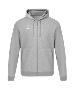 Худи на молнии ESSENTIAL Cotton FZ Hoodie, серый меланж