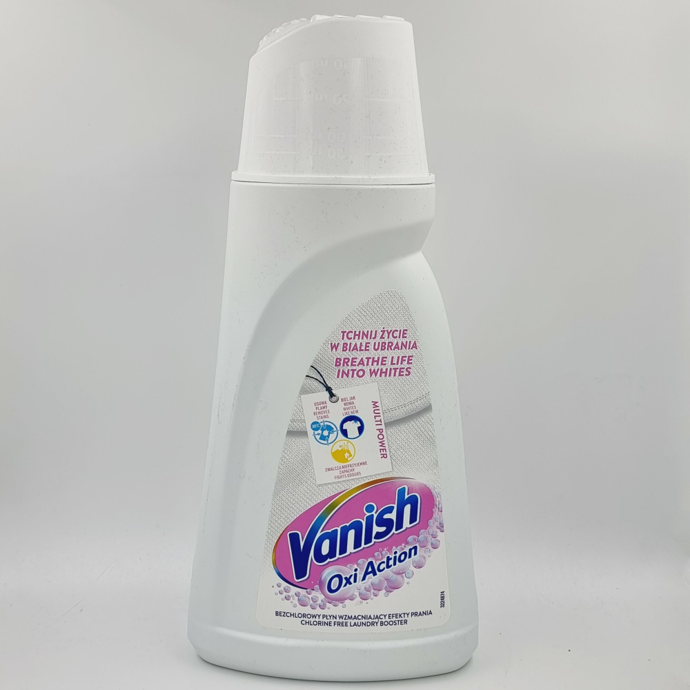 Vanish пятновыводитель Oxi Action для белого белья с мерной крышкой 1 л (Польша)