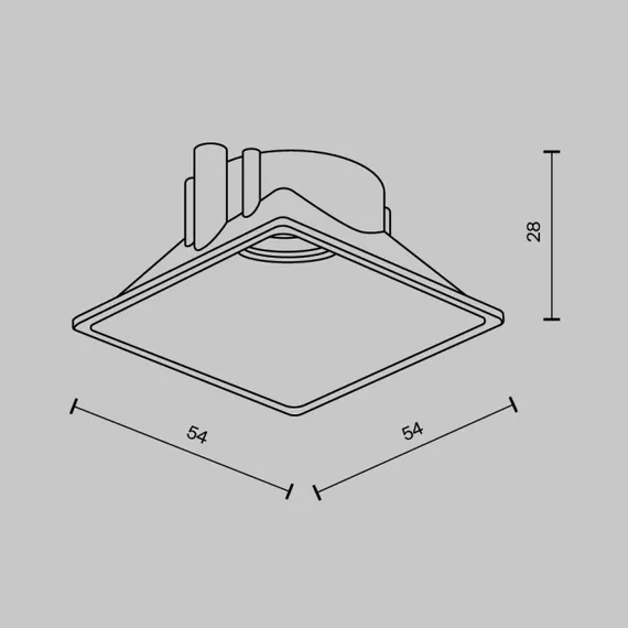 Декоративная рамка отражатель Accessories Ring8-10W-SQ-BS Maytoni