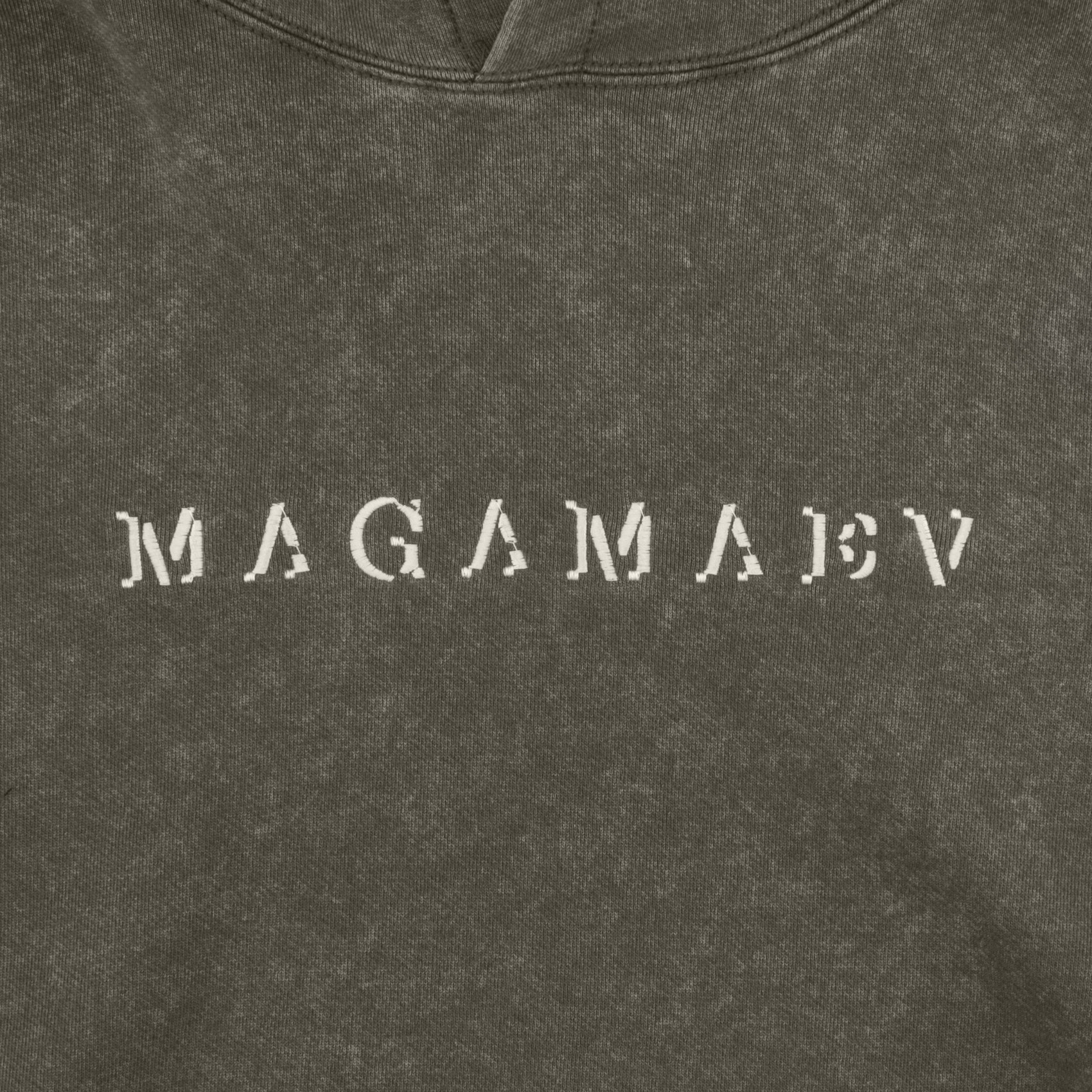 Худи Magamaev Script hoodie (green/washed) артикул: - купить в магазине Дайс