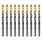 Сверло по металлу, 7 мм, HSS-Tin, Golden Tip, 10 шт. Denzel