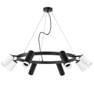 Люстра подвесная 8*GU10 LR0188743640 черный/белый Rullo Lightstar