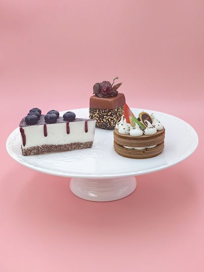 Блюдо круглое на ножке 30,5х9,5 см. "Орнамент"