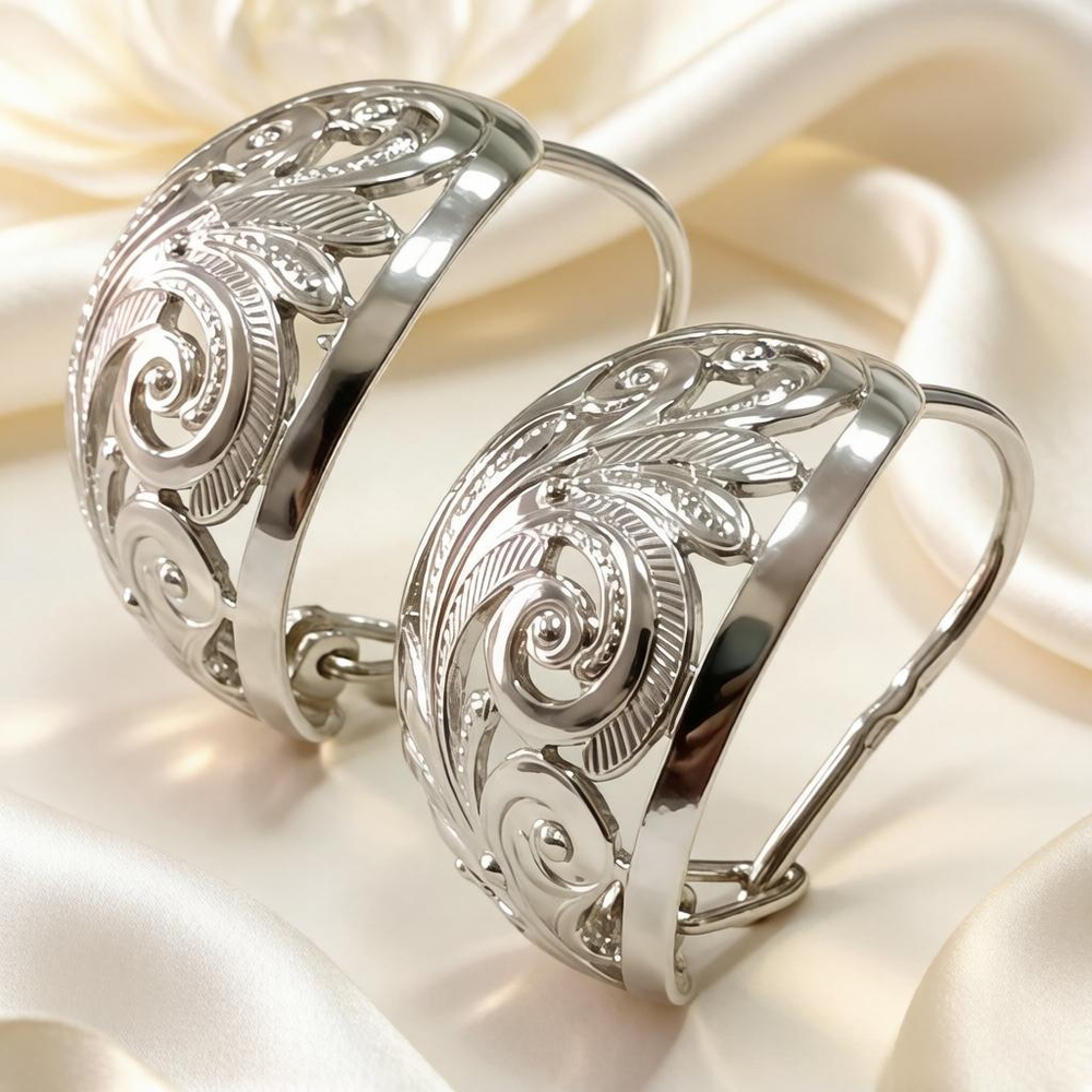 Ювелирные серьги из серебра 925 пробы
