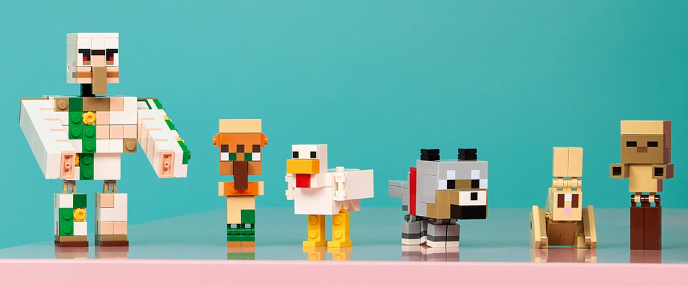 Конструктор LEGO Minecraft Атака наездника на курице в пустыне 21592 | LEGO Minecraft Chicken Attack 428 деталей | 9+