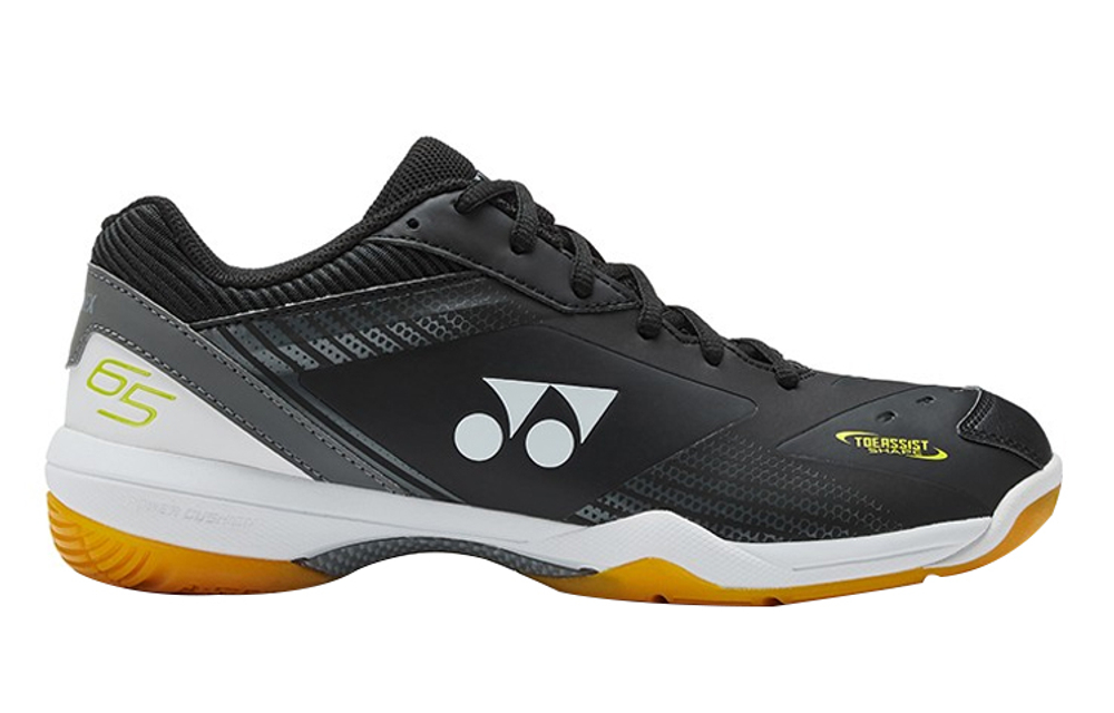 YONEX 65 3 Cushioning Slip Resistant Abrasion Resistant Breathable Lightweight Low top Badminton Shoes Men"s Black