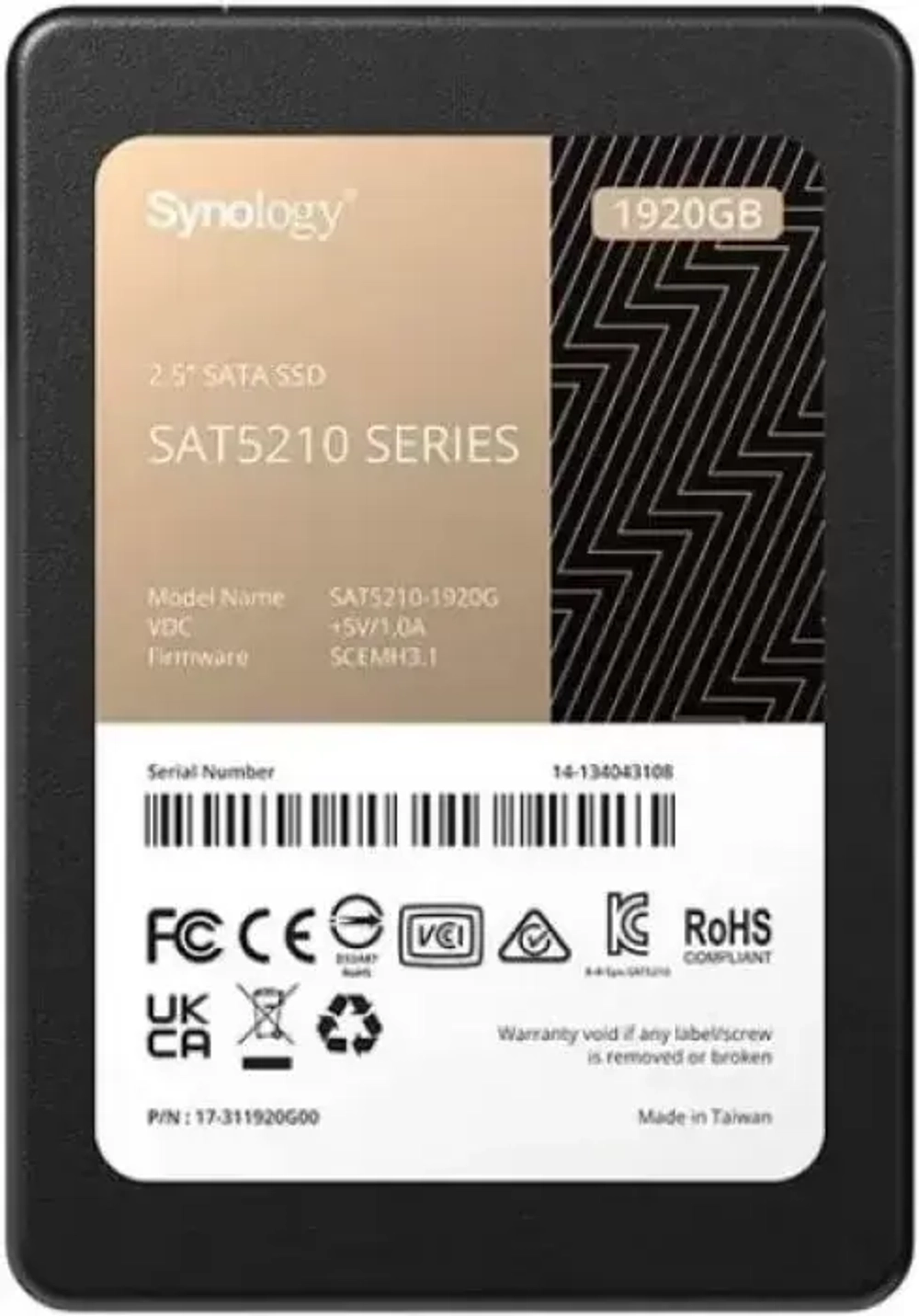 Накопитель SSD Synology SAT5210-1920G