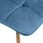 Комплект из 2-х стульев Bradex Home Easy тёмно-бирюзовый с ножками под дерево