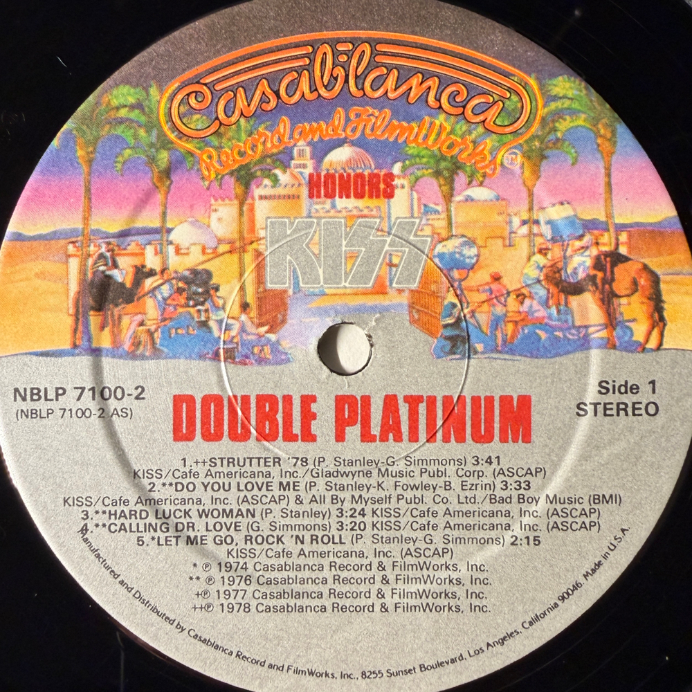 Kiss - Double Platinum 2LP (США 1978г.)