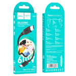 Кабель HOCO X90 Type-C-Type-C 60W 3A 1м Silicone Black
