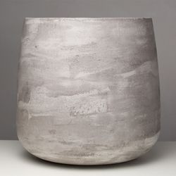 Кашпо CONE CONCRETE GREY LIGHT D36 H75