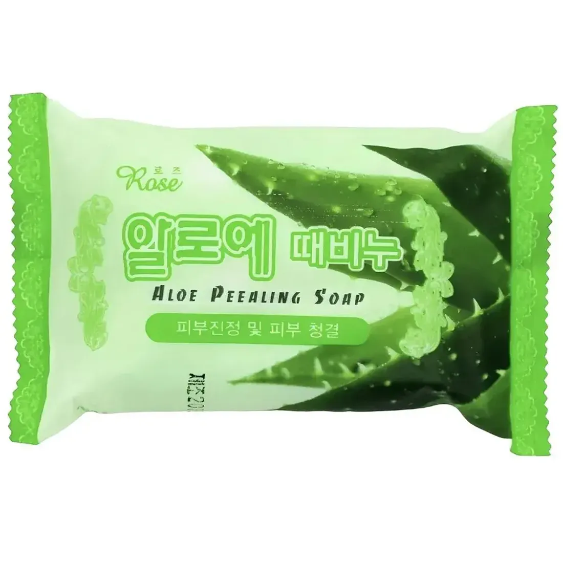 Мыло-пилинг для лица и тела с алоэ Rose Peeling Soap
