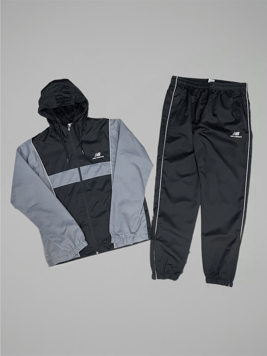 Костюм New Balance #10445 (чёрн.-сер.)