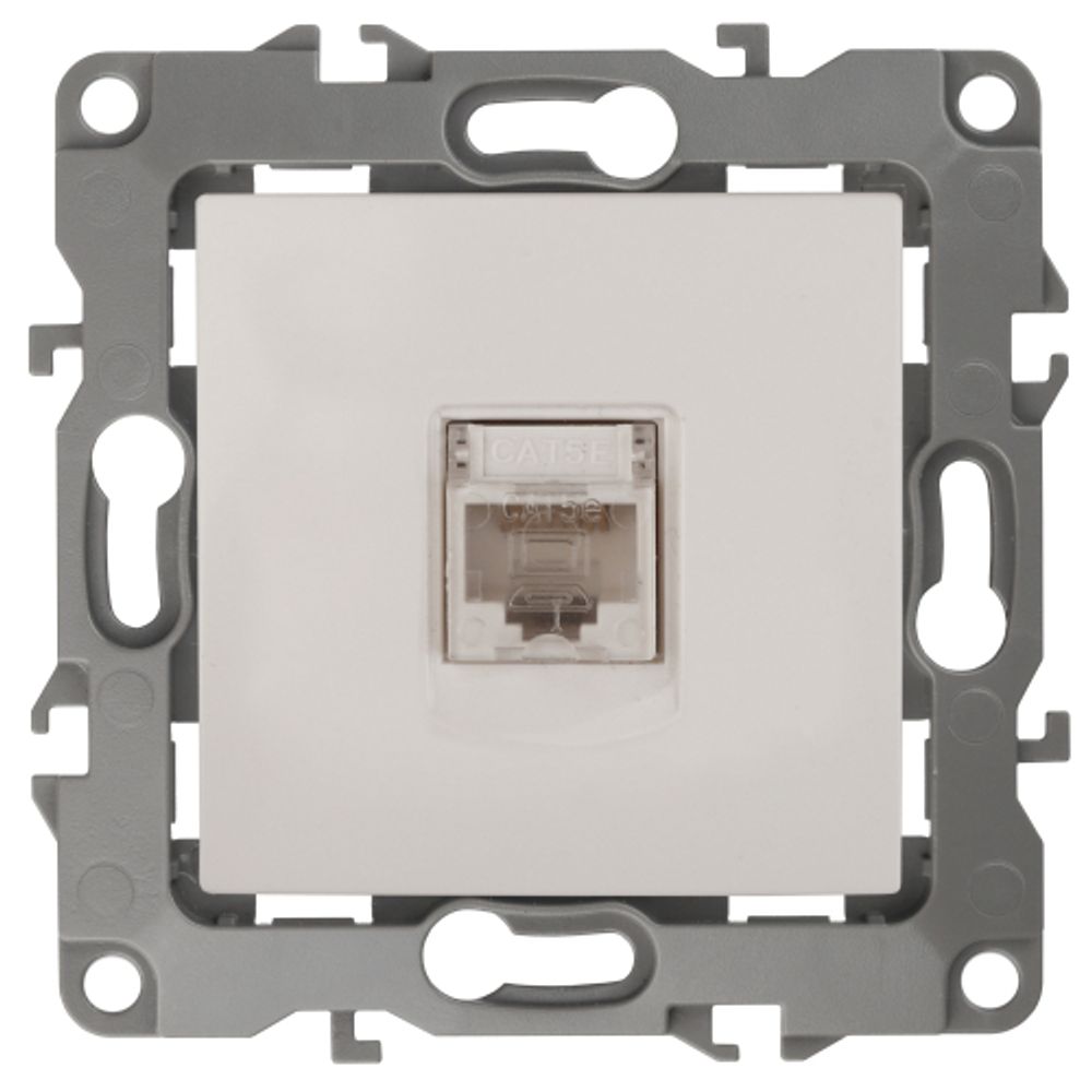 Розетка ЭРА Серия 12 12-3107-02 информационная RJ45 IP20 слоновая кость | Эра 12
