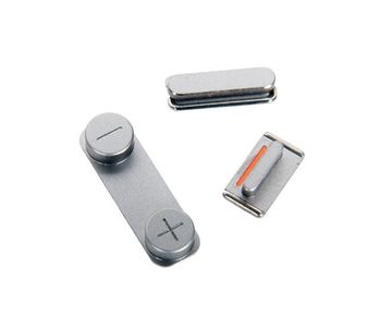 Комплект кнопок корпуса space grey для iPhone 5S / SE