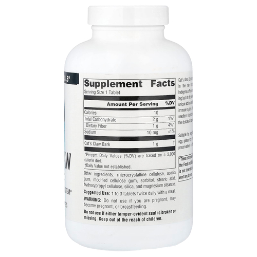 Source Naturals, кошачий коготь, 1000 мг, 120 таблеток