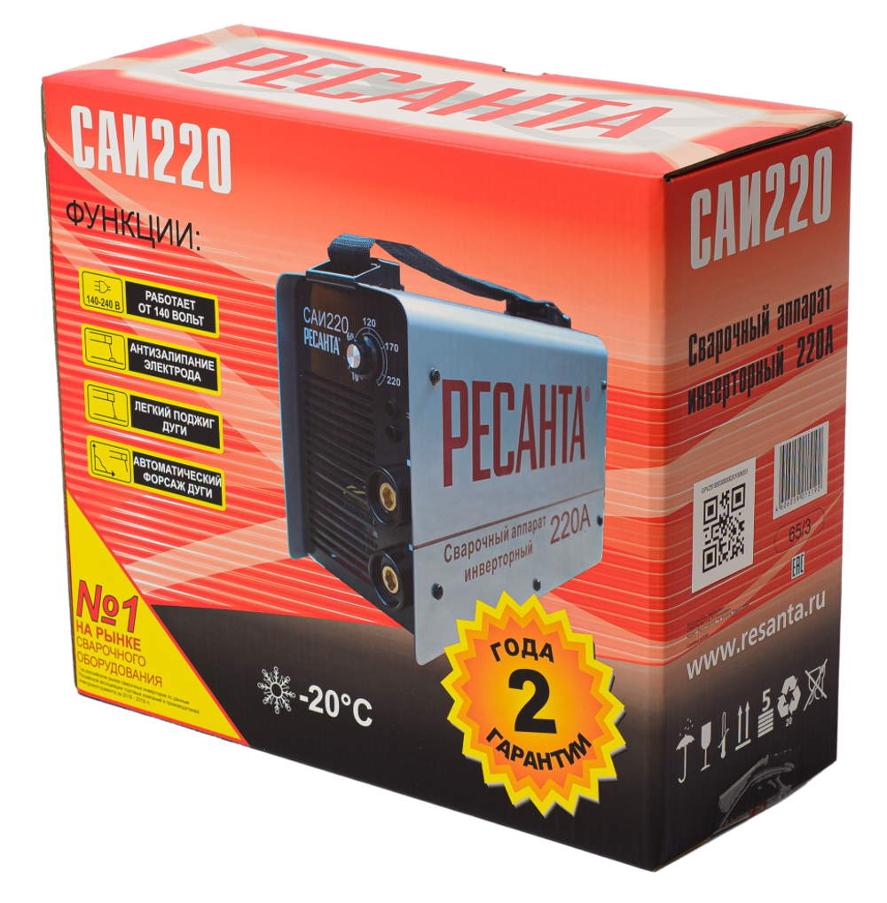 Сварочный аппарат инверторный Ресанта САИ 220
