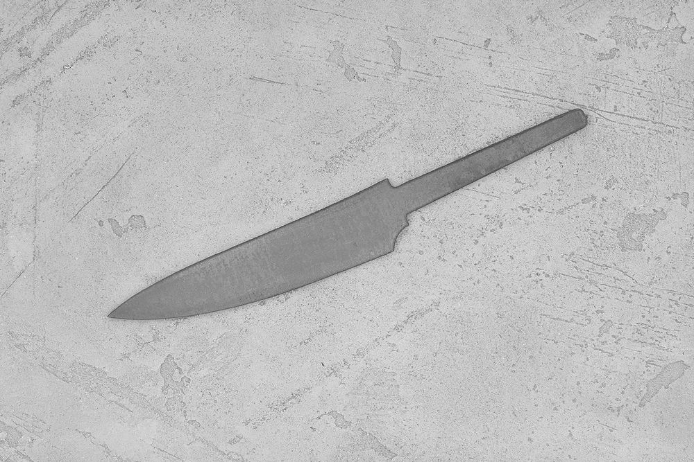Заготовка для ножа, сталь VG-10 2,8мм. Модель "Геликон ГО110" с клинком 110мм, ТО 62-63HRC