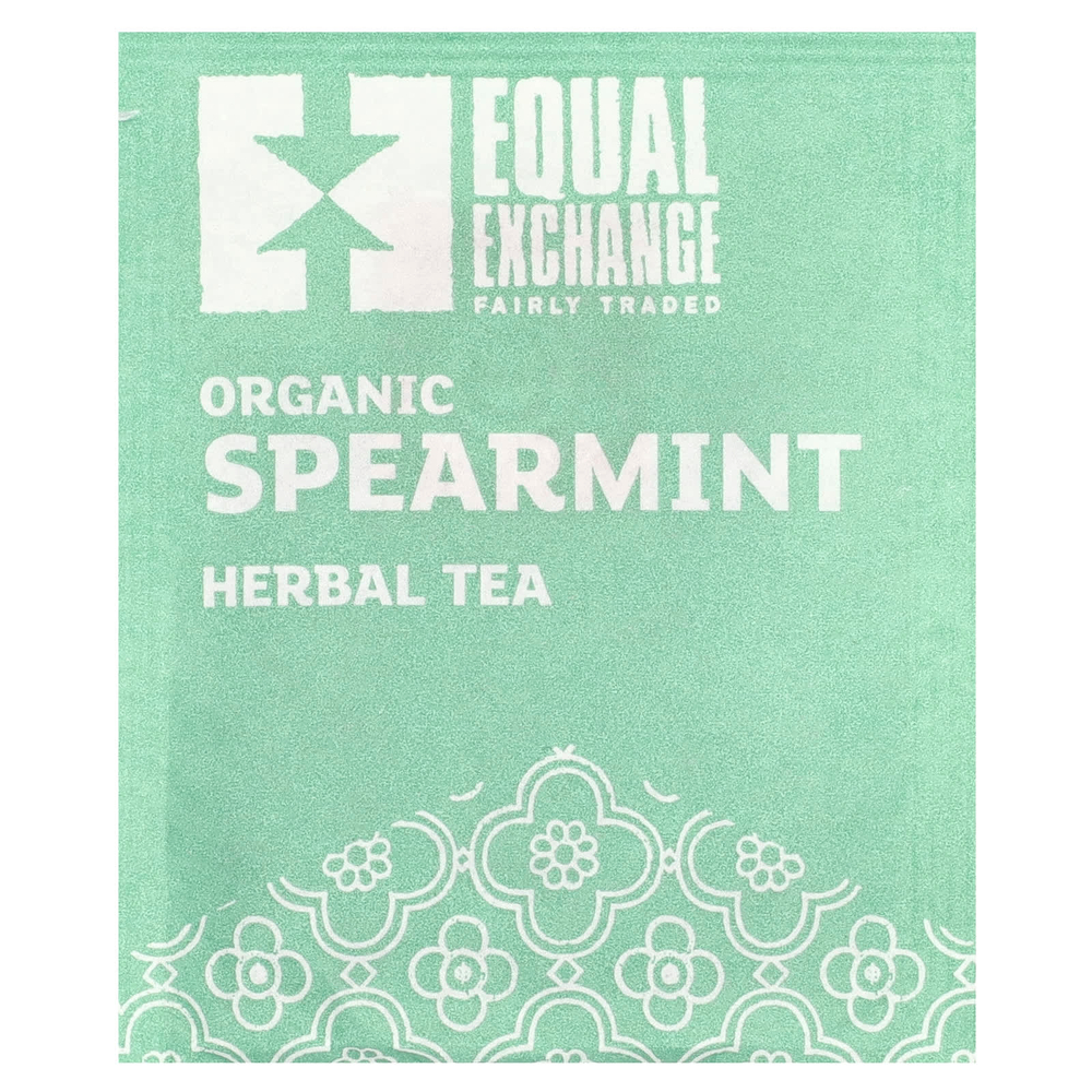 Equal Exchange, органическая кудрявая мята, травяной чай, без кофеина, 20 чайных пакетиков, 28 г (0,99 унции)