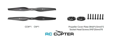 Пропеллер карбоновый VZ 40x16.1 T-Motor (пара)