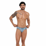 Серые трусы-джоки с цветочым принтом Avalon Jockstrap (Размер: M) (Цвет: серый)